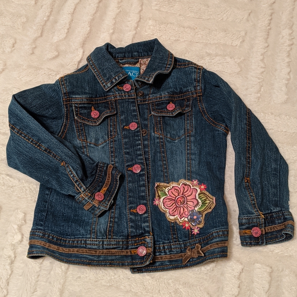 🍃The Children's Place Embellished Jean Jacket 4T